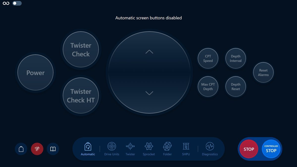 Automatic scren buttons toggled off Automatic scren buttons toggled off