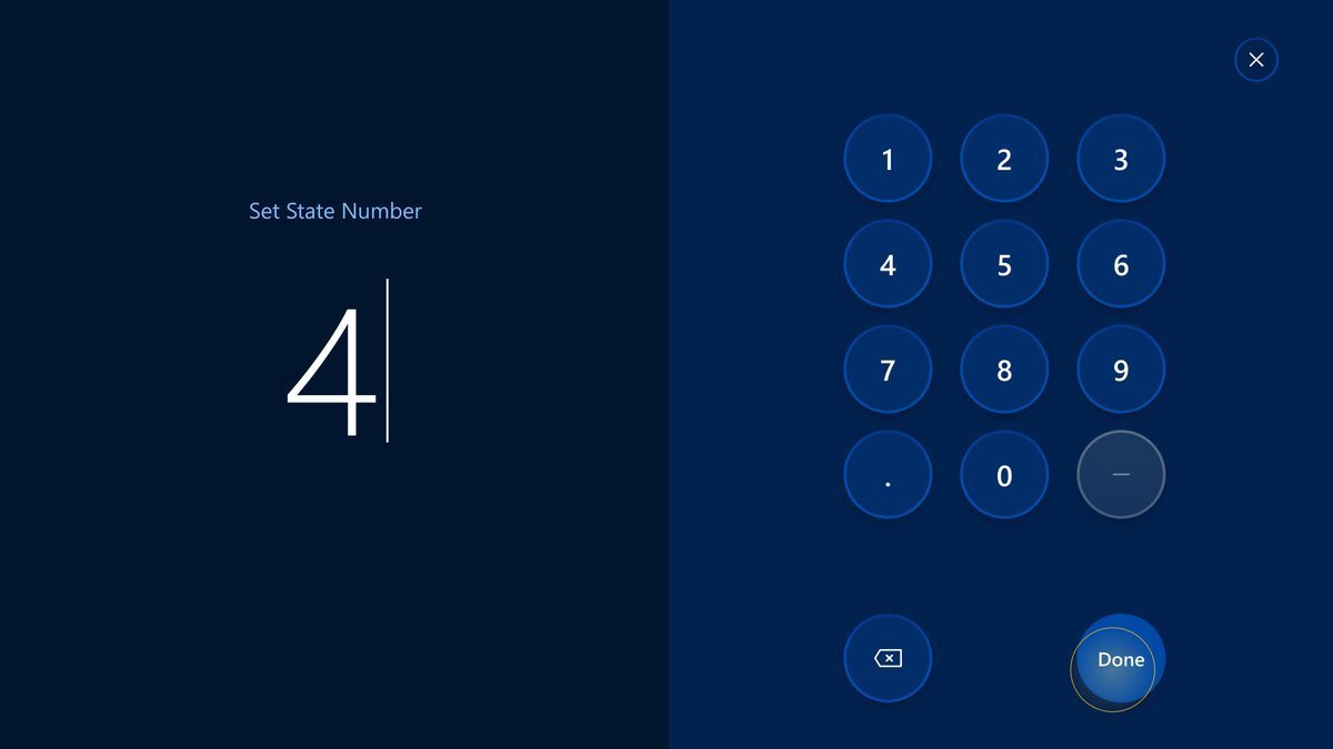 State Number modal State Number modal