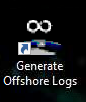 Generate Offshore Logs shortcut Generate Offshore Logs shortcut
